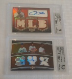 2010 Topps Triple Threads Relic Autograph Insert Card Pair BGS GRADED 8.5 9 Mint 2/18 20/27