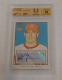 2009 Topps 206 Autograph Issue RC Jordan Zimmerman Nationals BGS GRADED 9.5 10 Auto