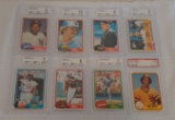 8 Vintage 1981 Topps Fleer Baseball Star Card Lot BGS PSA GRADED Lot Ozzie Gibson Raines RC Murray
