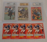 NFL Football HOF Star Rookie Card RC Lot BGS GRADED 1989 Score Pro Set Aikman Thurman Faulk Bettis