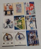 9 Mike Piazza Game Used Relic Insert Card Lot #'d Mirror Blue 22/75 Dodgers Mets HOF