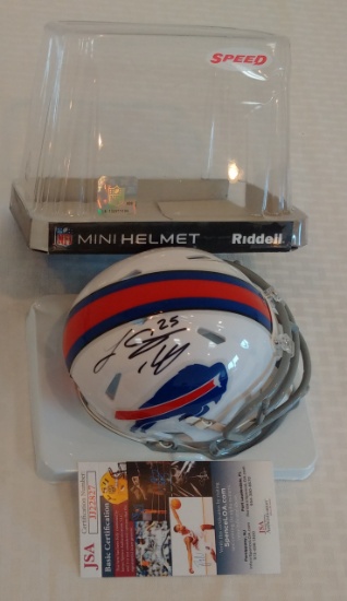 LeSean McCoy Autographed Signed NFL Riddell Mini Football Helmet Buffalo Bills JSA COA