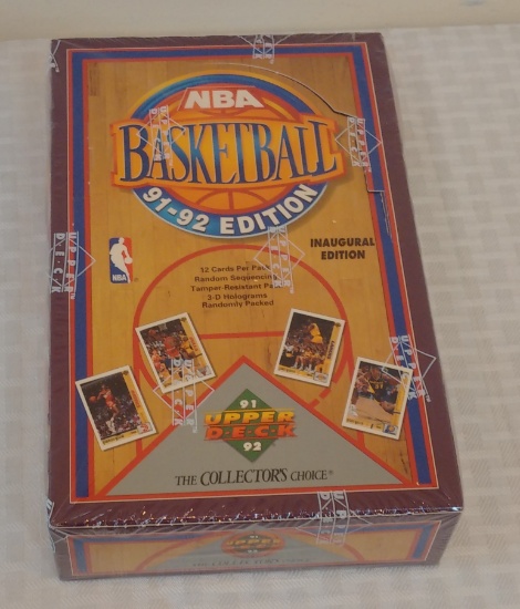 1991-92 Upper Deck NBA Basketball Wax Box Factory Sealed 36 Packs GEM? Jordan Bird Magic