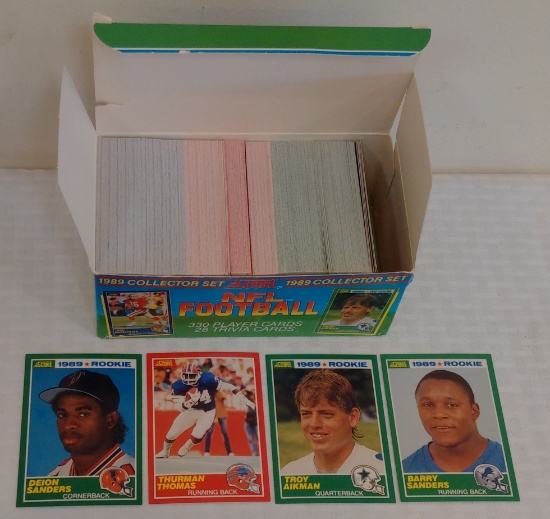 1989 Score NFL Football Complete Card Set Factory Box Rookies Sanders Aikman Thomas No Trivia Cards