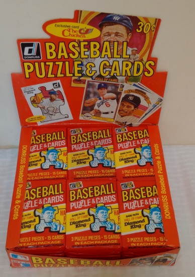 Vintage 1982 Donruss Baseball Complete Wax Box 36 Factory Sealed Packs Potential Ripken Gem Mint