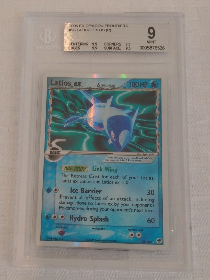 Pokemon BGS GRADED 9 MINT 2006 Dragon Frontiers #96 Latios EX DS Holo