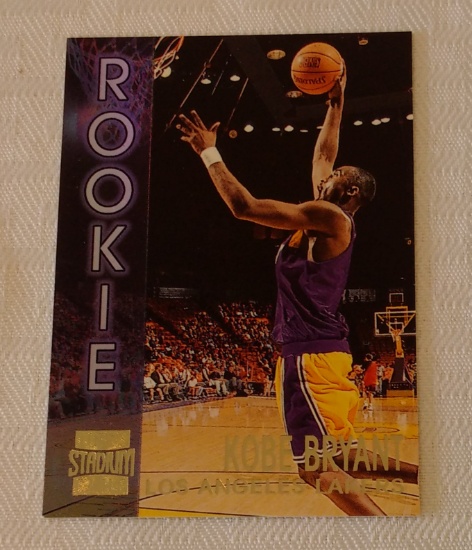 1996-97 Stadium Club NBA Basketball Rookies Insert Members Only  #R9 Kobe Bryant Lakers HOF RC TSC