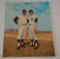 Vintage 1964 Mickey Mantle Roger Maris Pan American Photo 8x10 Color Yankees Requena