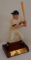 Vintage 1960s Hartland Baseball Plastic Figurine Mickey Mantle Yankees HOF Wood Base Store Display?