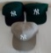 3 Green Gray New York Yankees MLB Baseball Hat Cap Lot Snapback GCC Company