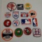Vintage Cloth Patch Lot Yankees Stadium Packers Swimming Football Basketball Baseball Hall Fame NHL