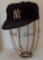 Very Rare Vintage 1950s Tim McAuliffe New York Yankees Hat KM Pro Cap w/ Wire Stand Game Used Issue?