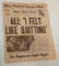 Vintage Original Full Newspaper 1975 Muhammad Ali Joe Frazier Boxing Lead Story New York Post