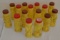 15 Vintage Domino's Sugar Cinnamon Spice Sports Figurine Bottle Shaker Lot Yellow