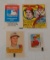 3 Vintage Topps Oddball Insert Lot 1960s 1970s Transfer Rub Down Comic Decal Pete Rose Reds