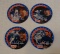 2001 Skippy Peanut Butter Oddball 4 Card Complete Disc Set Derek Jeter Yankees HOF MLB Baseball Nice