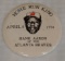 Vintage Baseball Stadium Pin Button 3'' Round Hank Aaron Braves HOF 1974 Home Run King