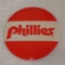 Vintage Baseball Stadium Pin Button 3'' Round MLB 1970s Philadelphia Phillies Logo