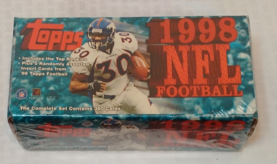 1998 Topps NFL Football Factory Sealed Card Set Peyton Manning Randy Moss Rookie Cards Potential GEM