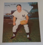 Vintage 1964 Mickey Mantle Rawlings Premium Color 8x10 Yankees HOF No Undershirt