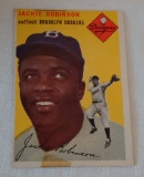 Key Vintage 1954 Topps Baseball Card #10 Jackie Robinson Dodgers HOF