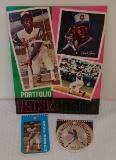 3 Vintage 1970s MLB Baseball Hank Aaron School Office Supplies Lot Braves HOF Folder Notepad Unused