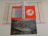 Vintage 1968 NY Yankees Team Facsimilie Signed Book Cover & Fan Appreciation Day Pamphlet