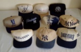 10 Different Vintage 1990s 2000s New York Yankees Snapback Hat Cap Lot Various Brands Styles MLB