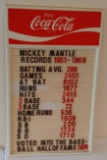 Vintage 1970s Plastic Advertising Restaurant Sign Coke Board Coca-Cola Mantle Stats Letters 17x28