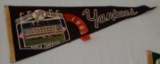 Vintage Full Size Baseball Pennant NY Yankees 1963 World Champions Team Photo Mantle Yogi Maris