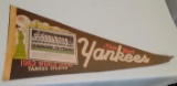 Vintage Full Size Baseball Pennant NY Yankees 1962 Stadium World Series Team Photo Mantle Yogi Maris