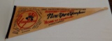 Vintage Full Size Baseball Pennant NY Yankees 1963 World Series Champions Stadium Mantle Yogi Maris