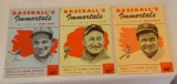 Hall Of Fame Series Cooperstown Magazine Small Book Lot Baseball Immortals Cobb Ruth Dean