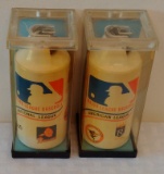 New Unused MIB Vintage MLB Baseball Lighter Pair Set Wild Cricket Gillette 1980s American National