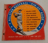 Vintage 1950 Baseball Pinup Book 100% Complete 10 Disc Card Intact Set Jackie Robinson Ted Williams