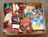 Vintage Sports Memorabilia Collectibles Box Lot Hallmark Ornaments Baseball Sesame Street Disney