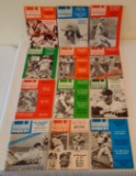Vintage 1971 Baseball Digest Magazine Complete 12 Issue Lot Clemente Brooks Mays Yaz Gibson Aaron