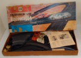 Vintage 1967 Eldon Raceway 24 Slot Car Set Track Porsche Ferrari w/ Box Paperwork Unused Decals Nice