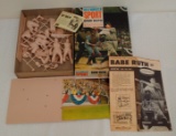 Vintage 1965 Aurora Plastic Model Kit MIB Unused w/ Instructions Babe Ruth Yankees HOF Complete?