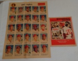 Vintage 1950 Philadelphia Inquirer Rotocomic Phillies Roster & 1973 Baseball Guide Schmidt Rookie