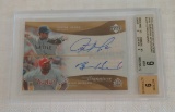 2005 Upper Deck Reflections Dual Signature Insert Card Ryan Howard Justin Leone BGS GRADED 9 MINT