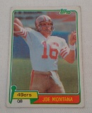 Key Vintage 1981 Topps NFL Football #216 Rookie Card RC Joe Montana 49ers HOF