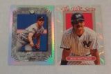 1995 Donruss Elite Baseball Insert Card Greg Maddux Braves & 1993 Don Mattingly Yankees