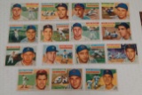 15 Vintage 1956 Topps Baseball Card Lot w/ Robin Roberts