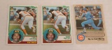 Key Vintage Rookie Card Lot RC 1983 Topps Tony Gwynn Padres & 1983 Fleer Ryne Sandberg Cubs HOF