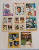8 Different Vintage 1970s Topps Hank Aaron Baseball Card Lot Braves HOF
