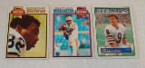 3 Vintage 1980s NFL Football Topps Rookie Card Lot RC Doug Williams Ozzie Newsome Jim McMahon