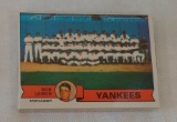 Vintage 1979 Topps Baseball Yankees Team Card SEALED Set Reggie Munson Burger King 22 Cards