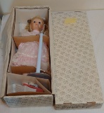 Franklin Mint Porcelain Doll w/ Box Accessories Inserts #3