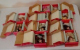 (10) Marie Osmond Tiny Tot Mini Porcelain Doll Lot Brand New In Box Paperwork